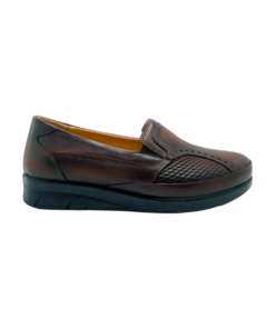 Osmose 447-60-02 Γυναικείο Ανατομικό Δερμάτινο Casual Παπούτσι σε Καφέ Χρώμα