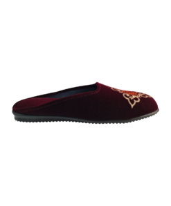 Salvatore Shoes N84-02 Γυναικείες Βελουτέ Παντόφλες σε Μπορντό Χρώμα