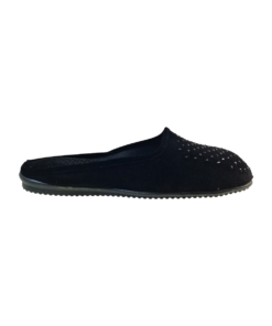 Salvatore Shoes N82-01 Γυναικείες Βελουτέ Παντόφλες σε Μαύρο Χρώμα
