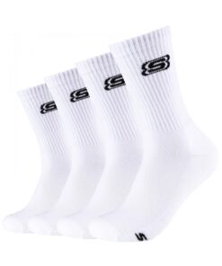 SKECHERS 41041-1000 Cushioned Tennis (2 Pack) Unisex Κάλτσες Λευκές