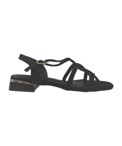 Sweet Shoes LY-7971 01 Γυναικείο Flat Πέδιλο σε Μαύρο Χρώμα
