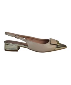 Wellspring M751 Γυναικείο Χαμηλό Slingback σε Μπεζ Χρώμα